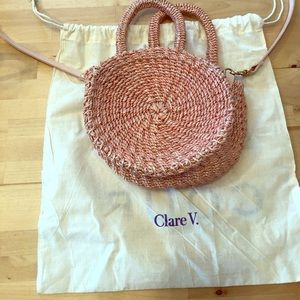 Clare V petite alice tote in pink